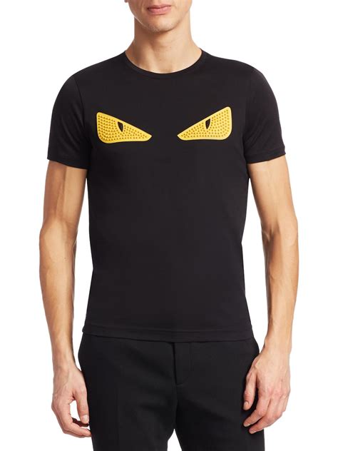 fendi men tshirts|Fendi eyes t shirt men's.